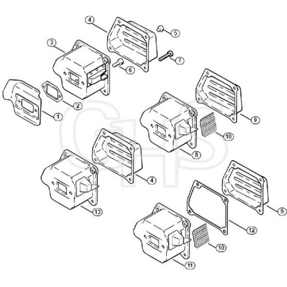 Genuine Stihl MS360 / C - Muffler