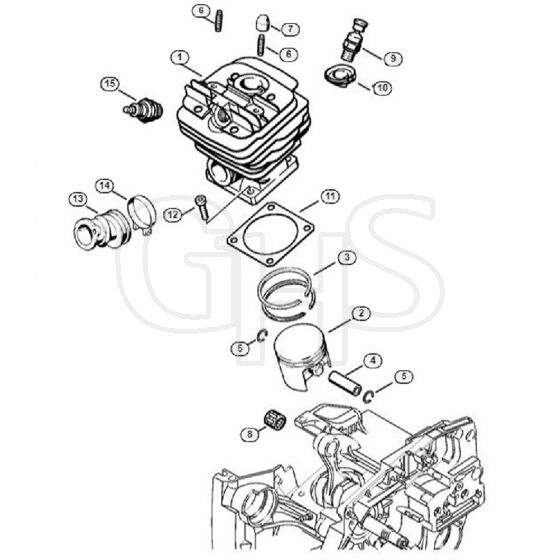 Genuine Stihl MS360 C / B - Cylinder