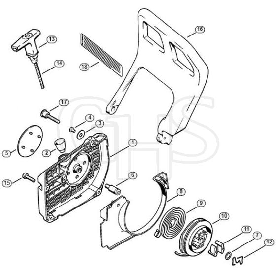 Genuine Stihl MS360 / G - Rewind starter