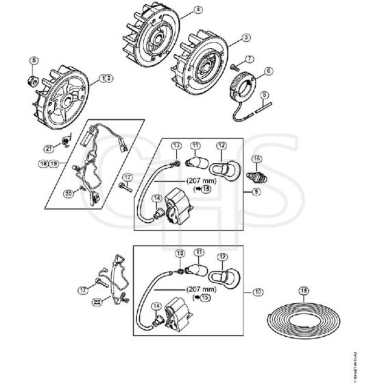 Genuine Stihl MS362 C-B / F - Ignition flywheel