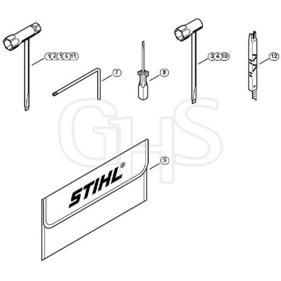 Genuine Stihl MS362 C-B / V - Tools, Extras