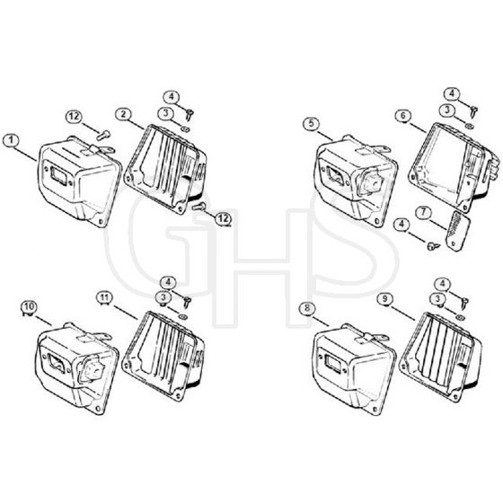 Genuine Stihl MS380 / C - Muffler