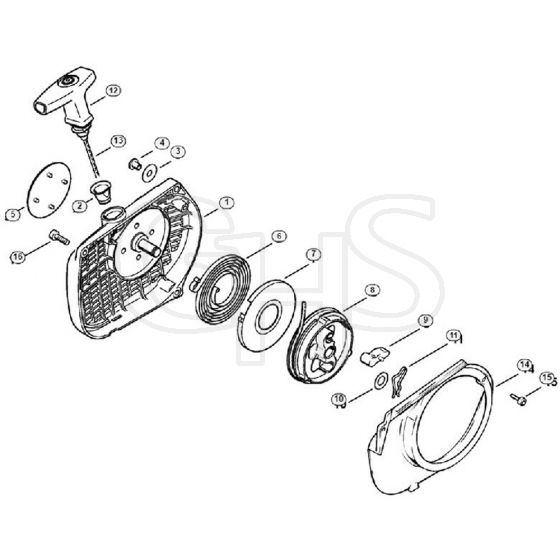 Genuine Stihl MS380 / G - Rewind starter