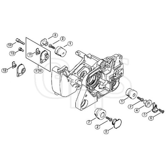 Genuine Stihl MS380 / N - AV system