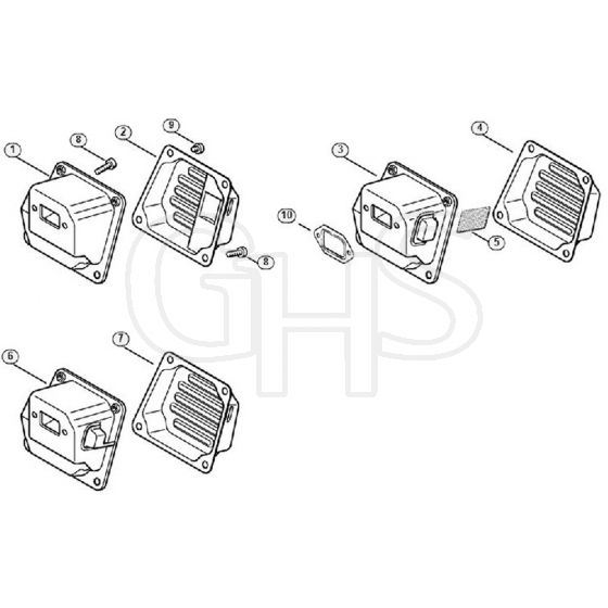 Genuine Stihl MS381 / C - Muffler