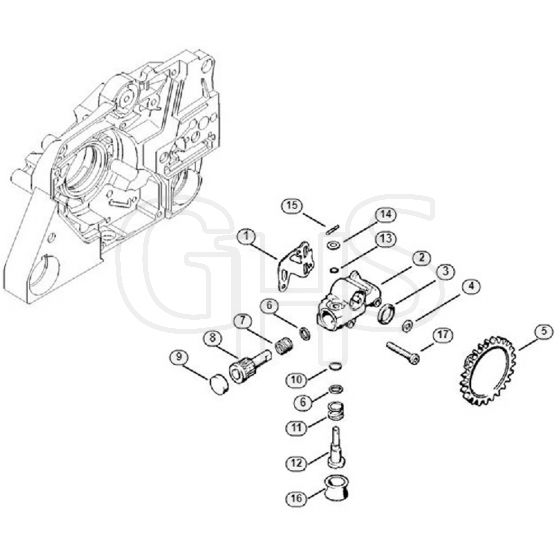 Genuine Stihl MS381 / D - Oil pump