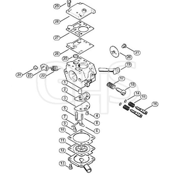 Genuine Stihl MS381 / M - Carburetor Bing 48A125 (50.2008)