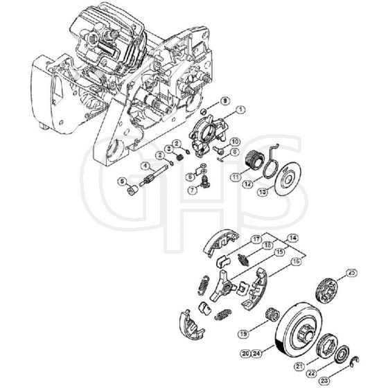 Genuine Stihl MS382 / C - Oil pump, Clutch