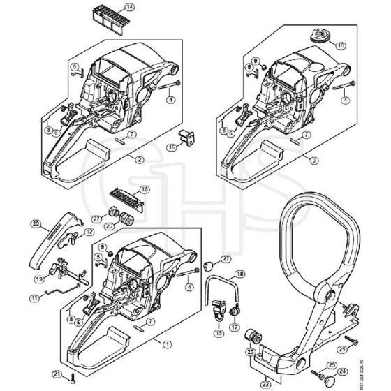 Genuine Stihl MS390 / G - Handle housing