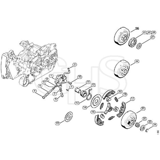 Genuine Stihl MS440 / C - Oil pump, Clutch