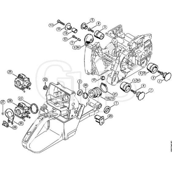 Genuine Stihl MS440 N / H - AV system