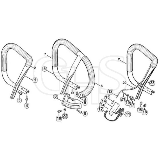 Genuine Stihl MS440 N / L - Handlebar, Heating element