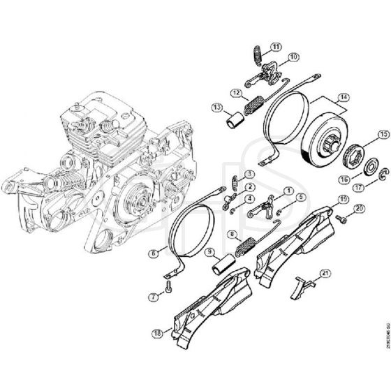 Genuine Stihl MS441 C-M / D- Chain brake