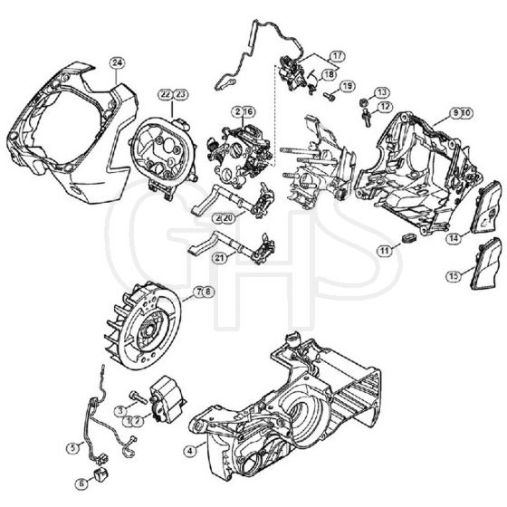 Genuine Stihl MS441 / P - M-Tronic