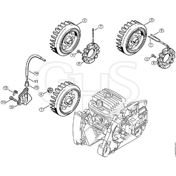 Genuine Stihl MS460 Magnum / F - Ignition system