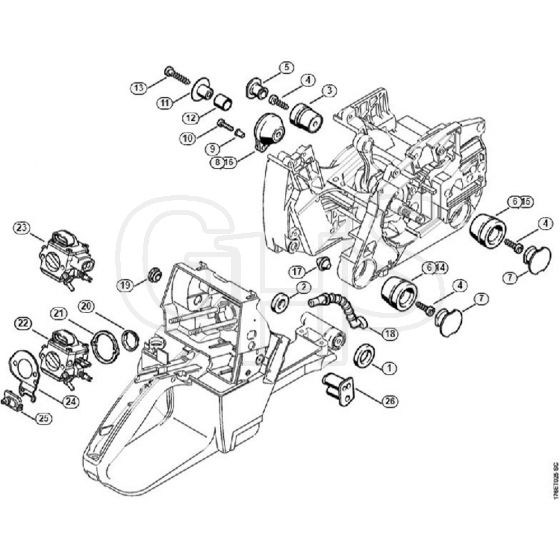 Genuine Stihl MS460 Magnum / K - AV system