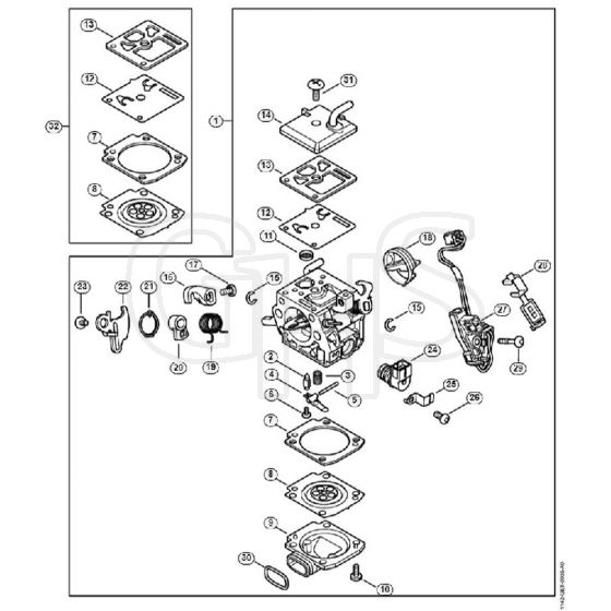 Genuine Stihl MS462 C-M / Z - Carburetor 1142/01