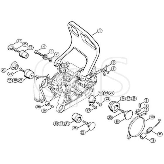 Genuine Stihl MS640 / E - AV system