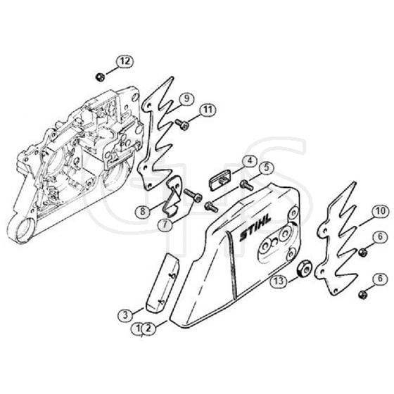 Genuine Stihl MS640 / F - Chain sprocket cover