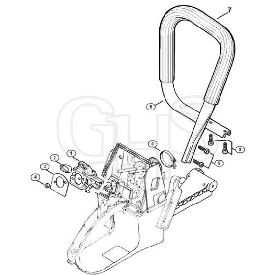 Genuine Stihl MS640 / K - Handlebar