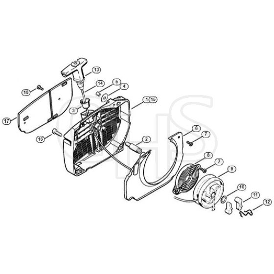 Genuine Stihl MS650 / H - Rewind starter