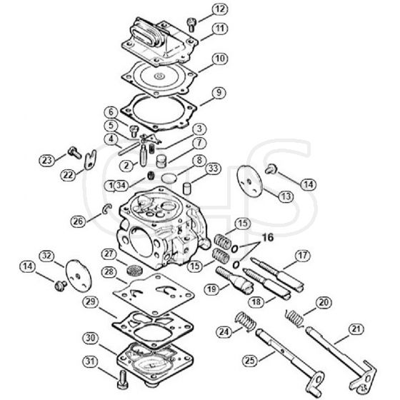 Genuine Stihl MS650 Magnum / M - Carburetor WJ-67