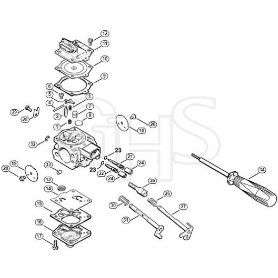 Genuine Stihl MS650 Magnum / O - Carburetor WJ-69