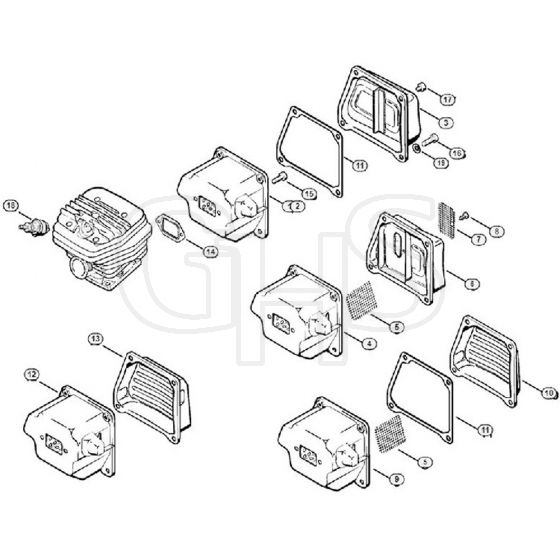 Genuine Stihl MS660 / C - Muffler