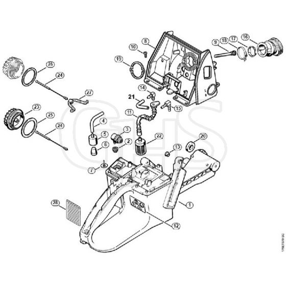 Genuine Stihl MS660 / L - Tank housing