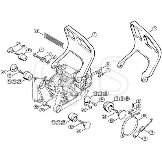 Genuine Stihl MS660 Magnum / F - AV system