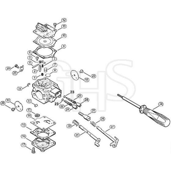 Genuine Stihl MS660 Magnum / R - Carburetor WJ-69