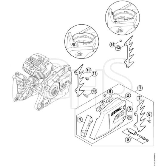 Genuine Stihl MS661 C-M / C - Chain sprocket cover