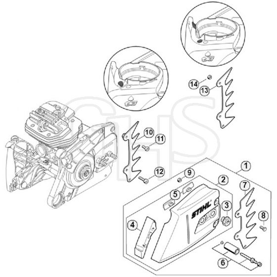 Genuine Stihl MS661 / C - Chain sprocket cover