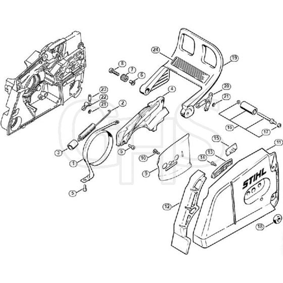 Genuine Stihl MS780 / E - Chain brake