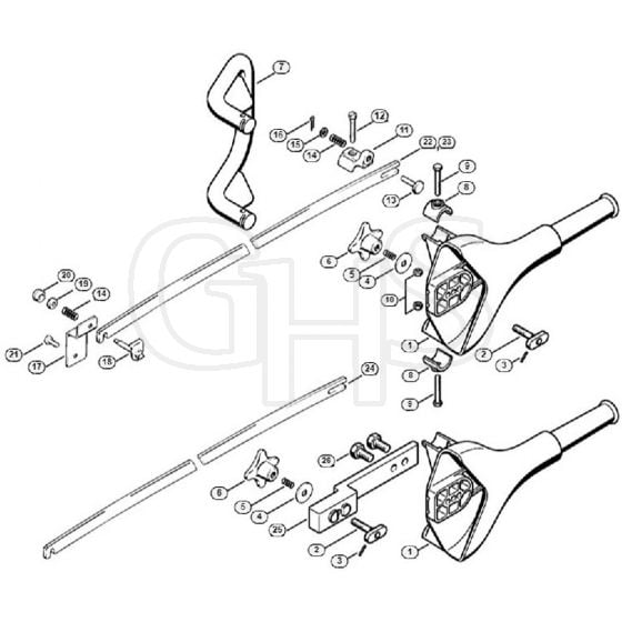 Genuine Stihl MS780 / M - Helper's handle, Chain scabbard