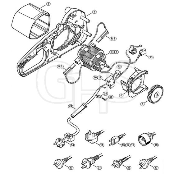 Genuine Stihl MSE141 C-Q / A - Electric motor