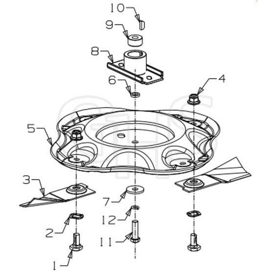 Masport MSV - 983855 - Nov 2004 1632994 - 485mm Disc Blade Assembly