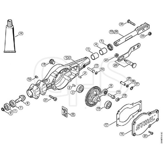 Genuine Stihl PC70 / M - Gear head