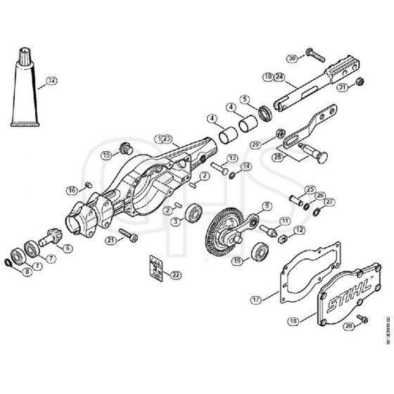 Genuine Stihl PC75 / M - Gear head