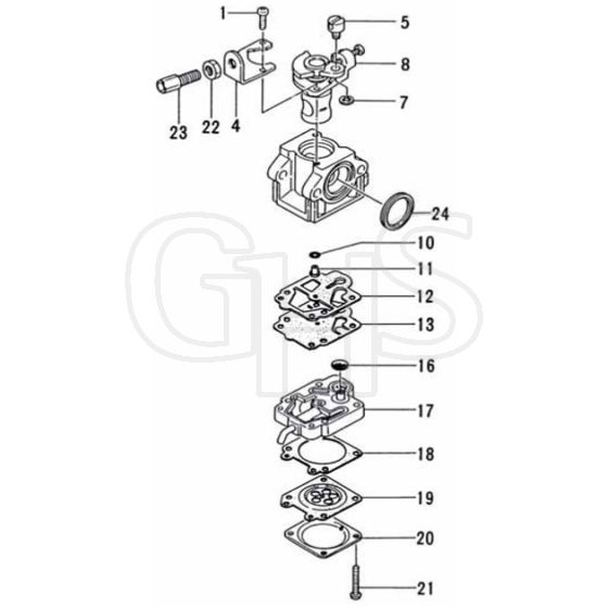 Tanaka PM-25,25D - Carburettor