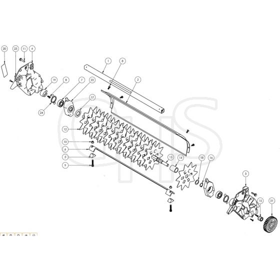 Allett Verticutter Cartridge 14" - QC20V-14INCH