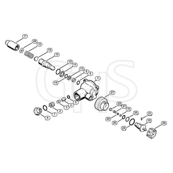 Genuine Stihl RB220 K / D - Regulation valve block