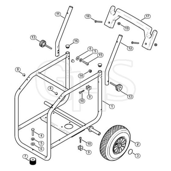 Genuine Stihl RB300 K / E - Chassis