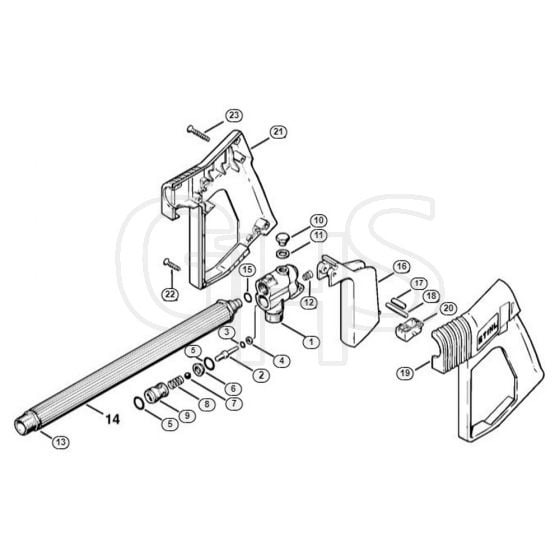 Genuine Stihl RB300 K / F - Spray gun