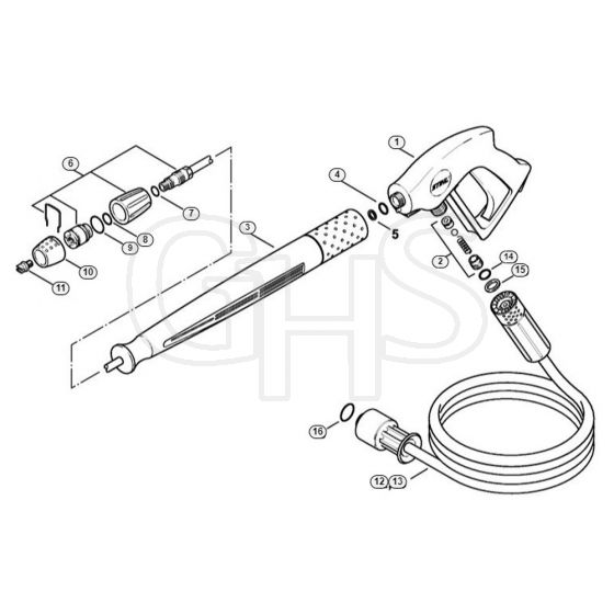 Genuine Stihl RB301 / F - Spray gun, Spray lance/wand