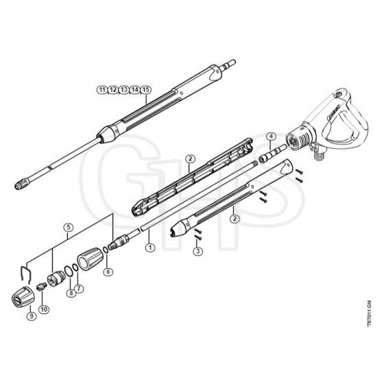 Genuine Stihl RB302 / F - Spray lance/wand