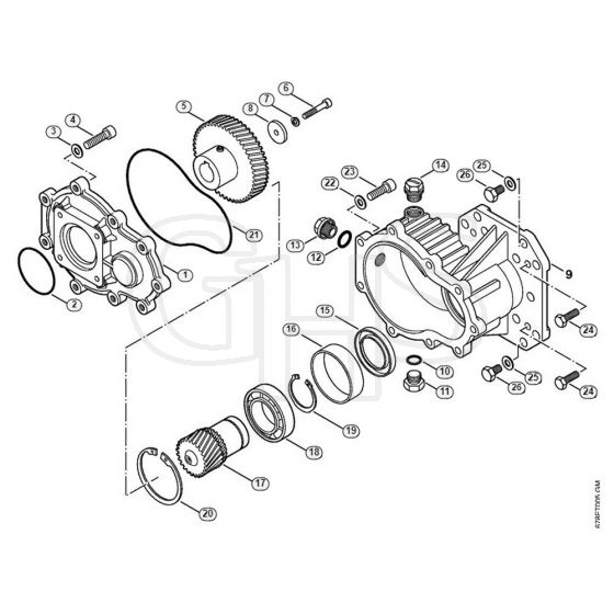 Genuine Stihl RB402 / H - Gear head