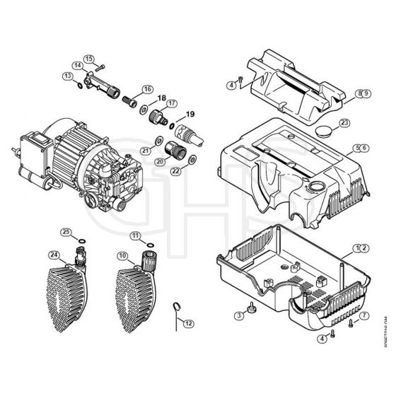 Genuine Stihl RE102 K / D - Shroud