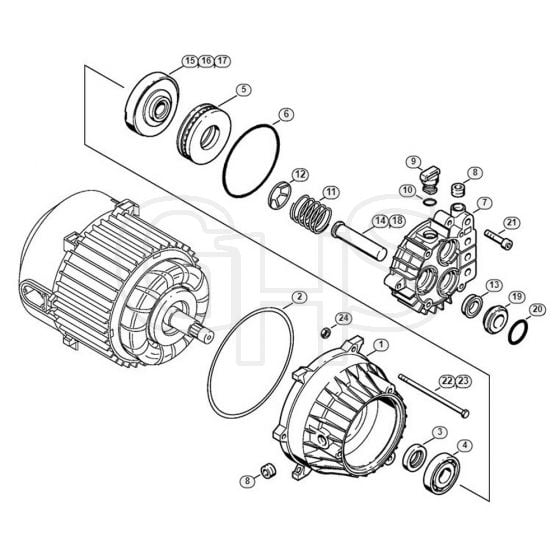 Genuine Stihl RE104 KM / B - Pump