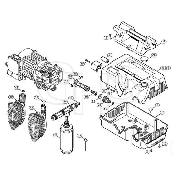 Genuine Stihl RE104 KM / E - Shroud